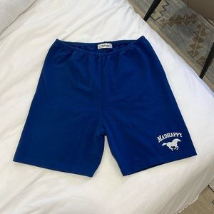 NWT RARE Madhappy for Sierra Canyon Biker Short Women’s Medium Navy Blue Cotton